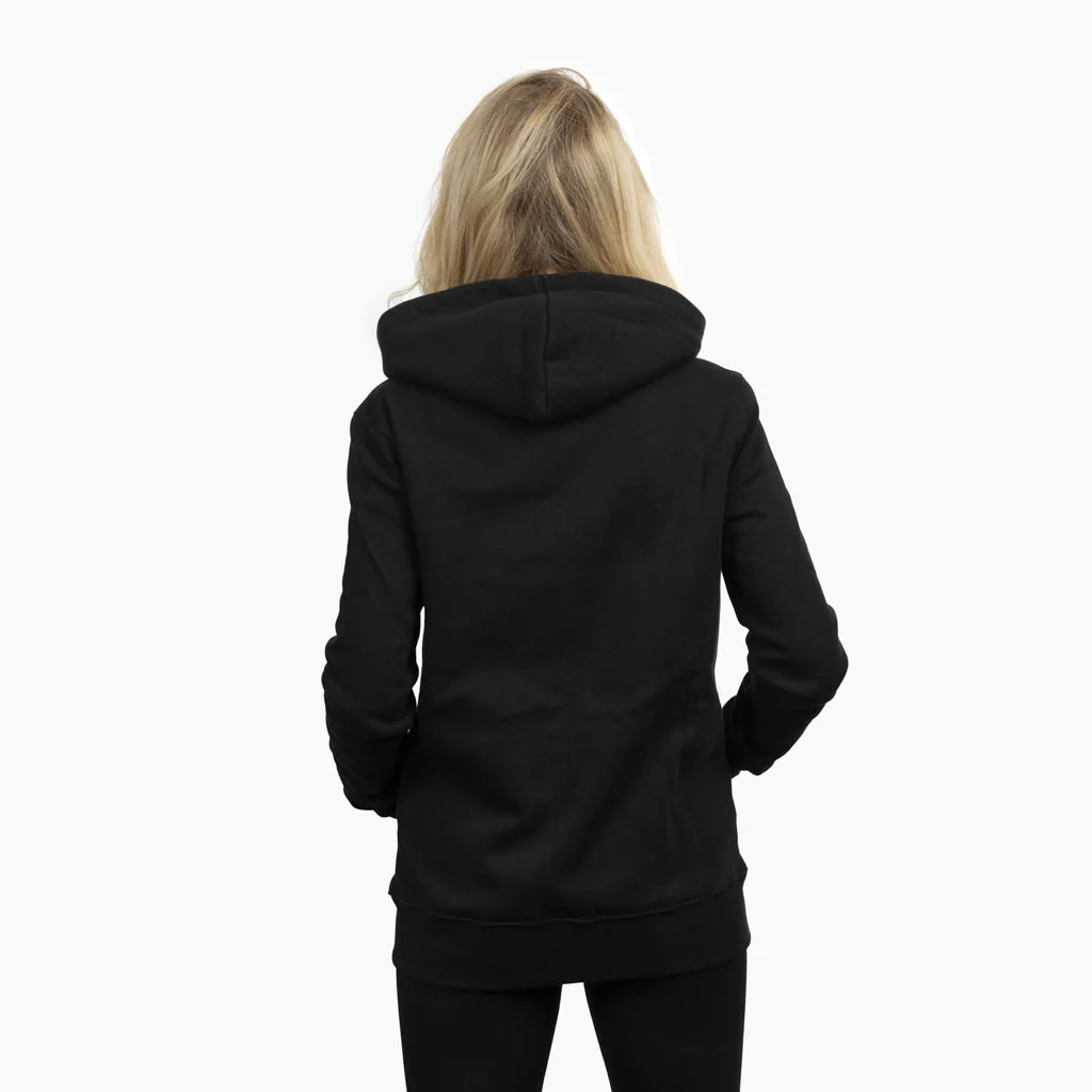 Women's Premium Zip Hoodie, Grimfrost, Black - Image 2
