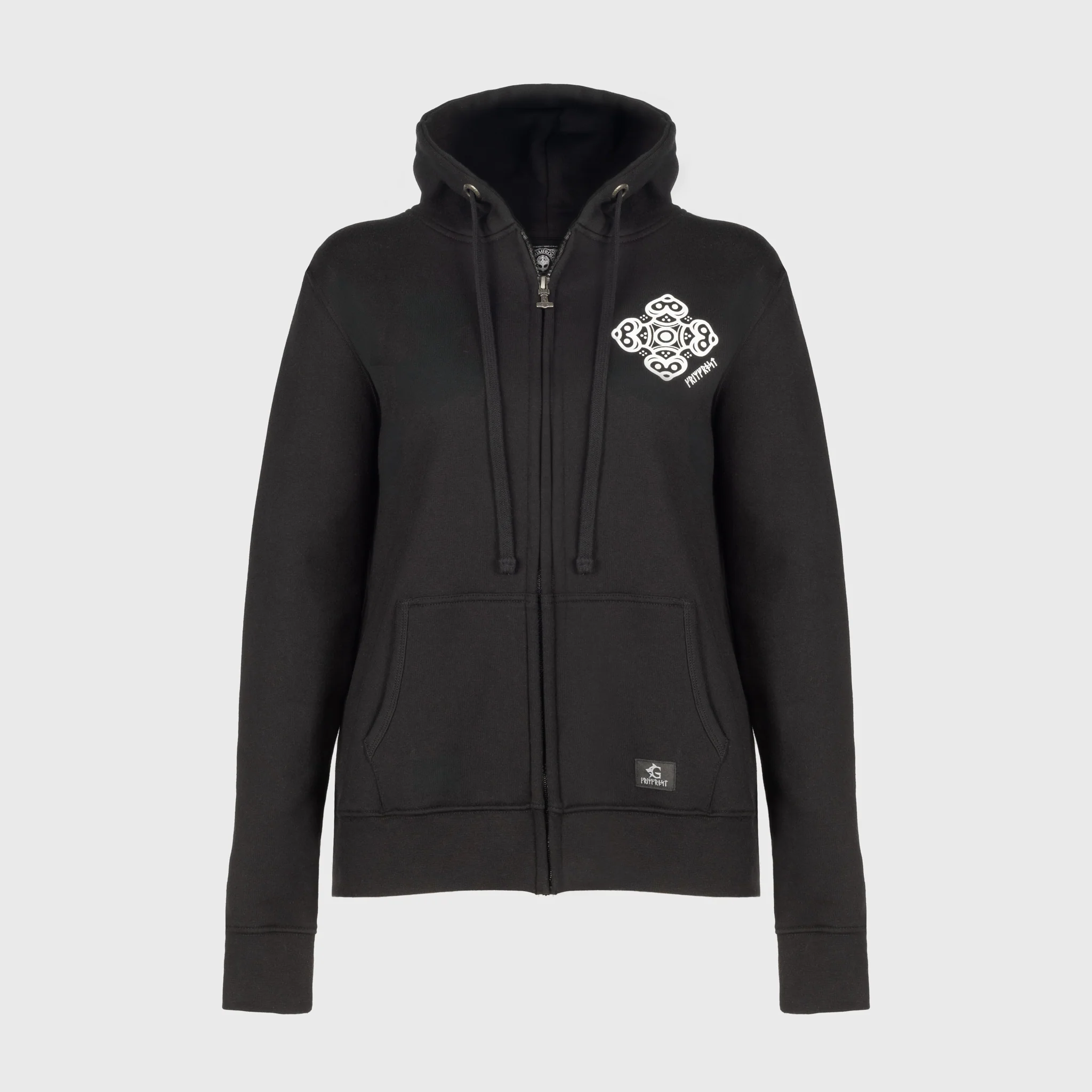 Women's Premium Zip Hoodie, Varby, Black - Image 4