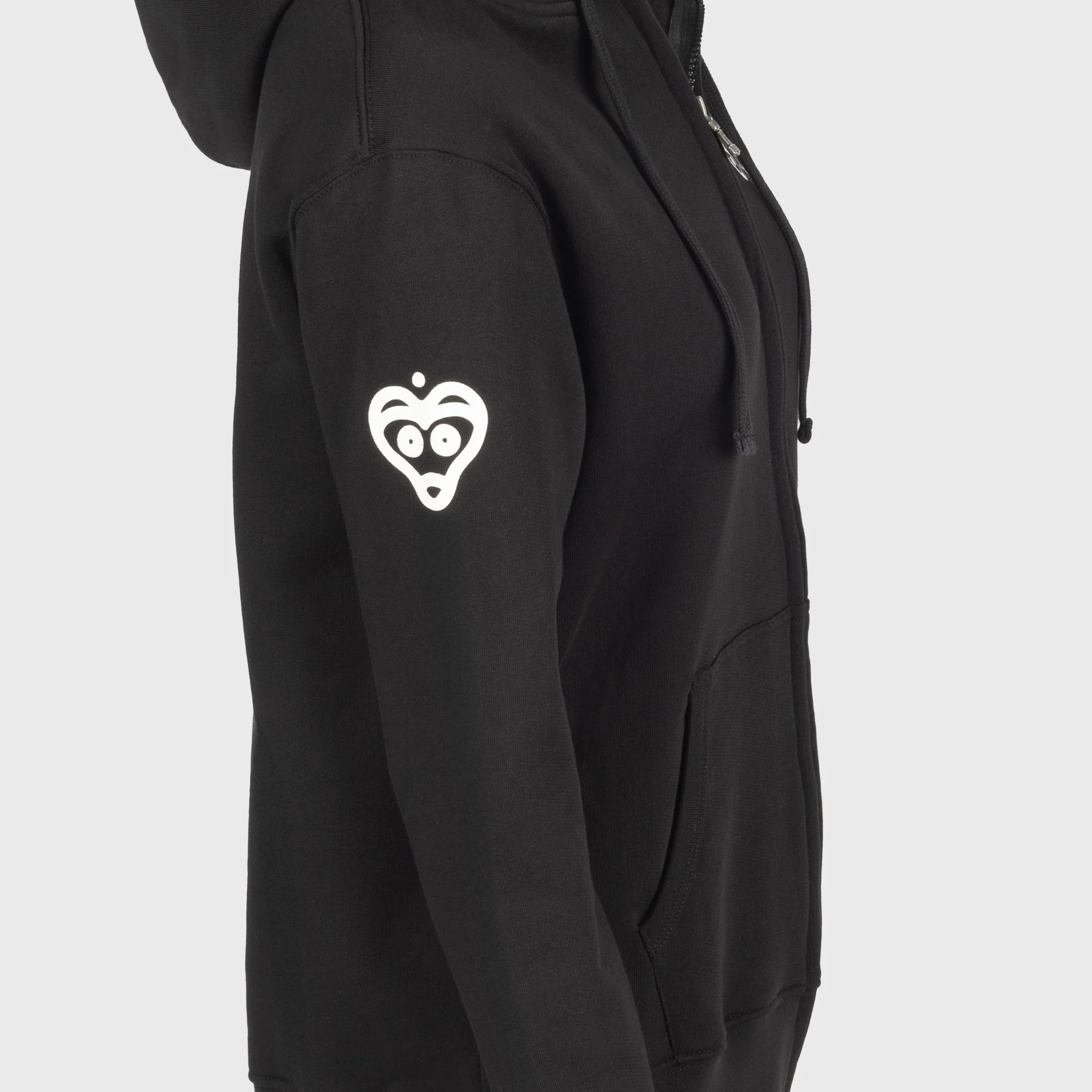 Women's Premium Zip Hoodie, Varby, Black - Image 6
