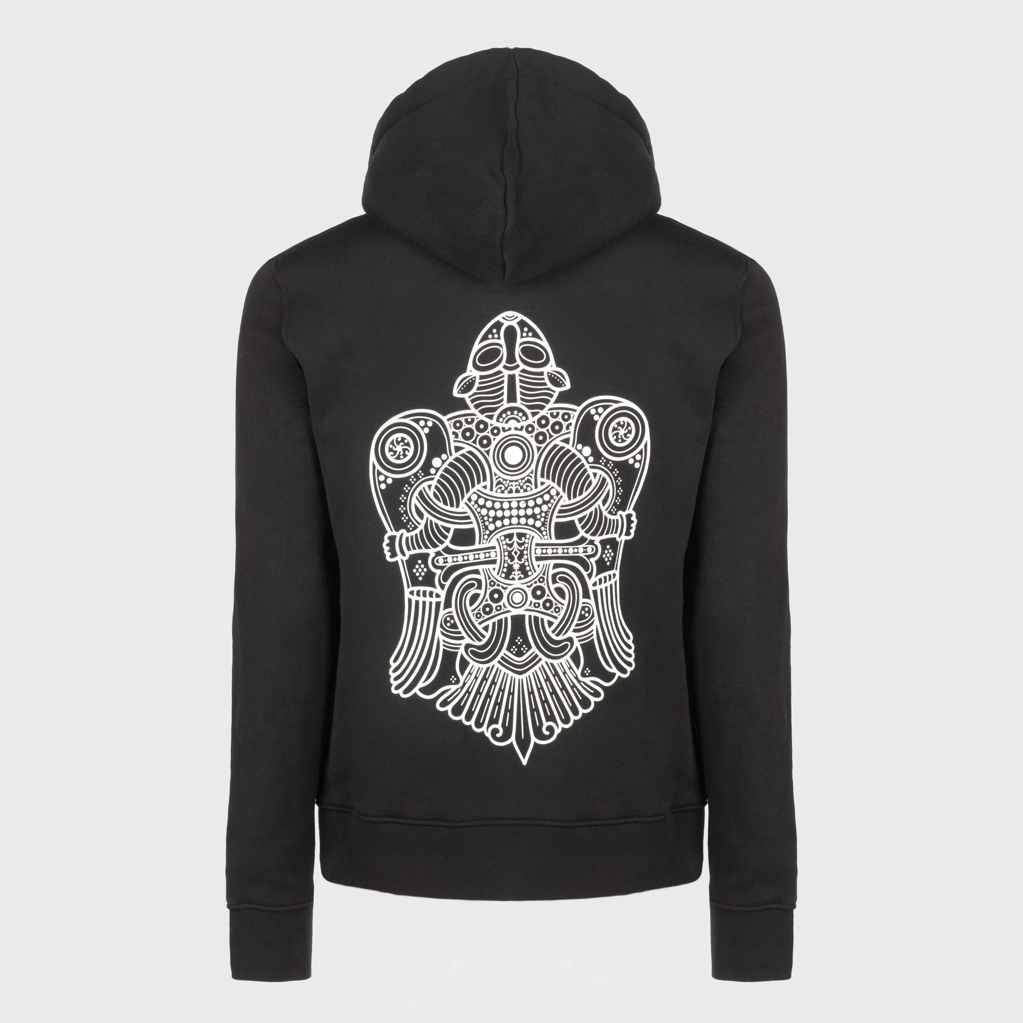 Women's Premium Zip Hoodie, Volund, Black - Image 4