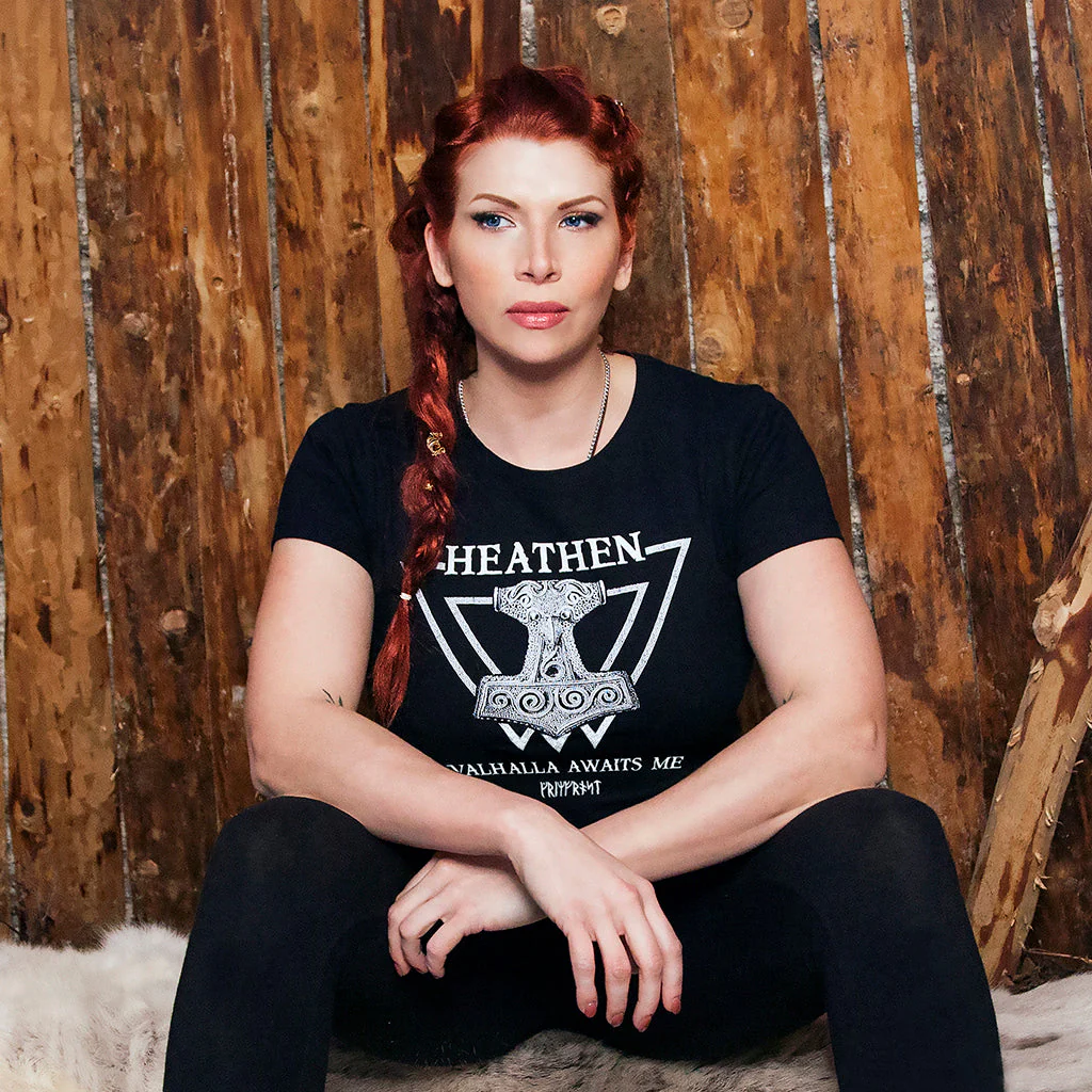 Women's Premium T-shirt, Heathen, Black
