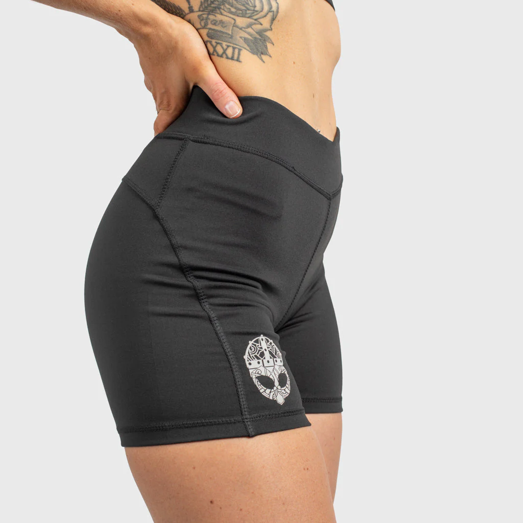 Women's Shorts, Grimfrost, Black - Image 3