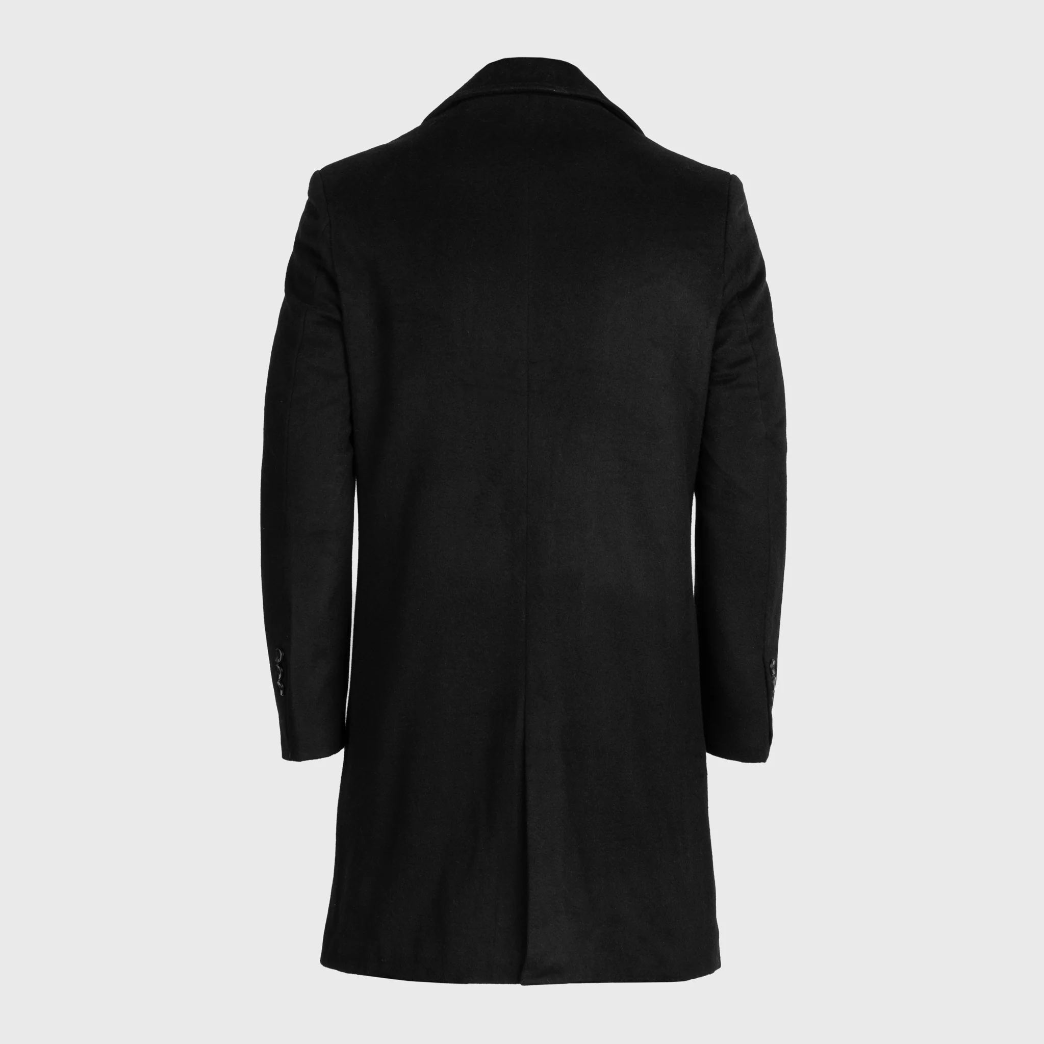 Wool Coat, Black - Image 4