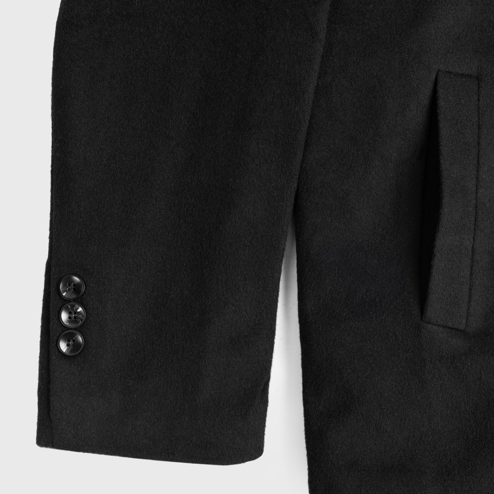 Wool Coat, Black - Image 7