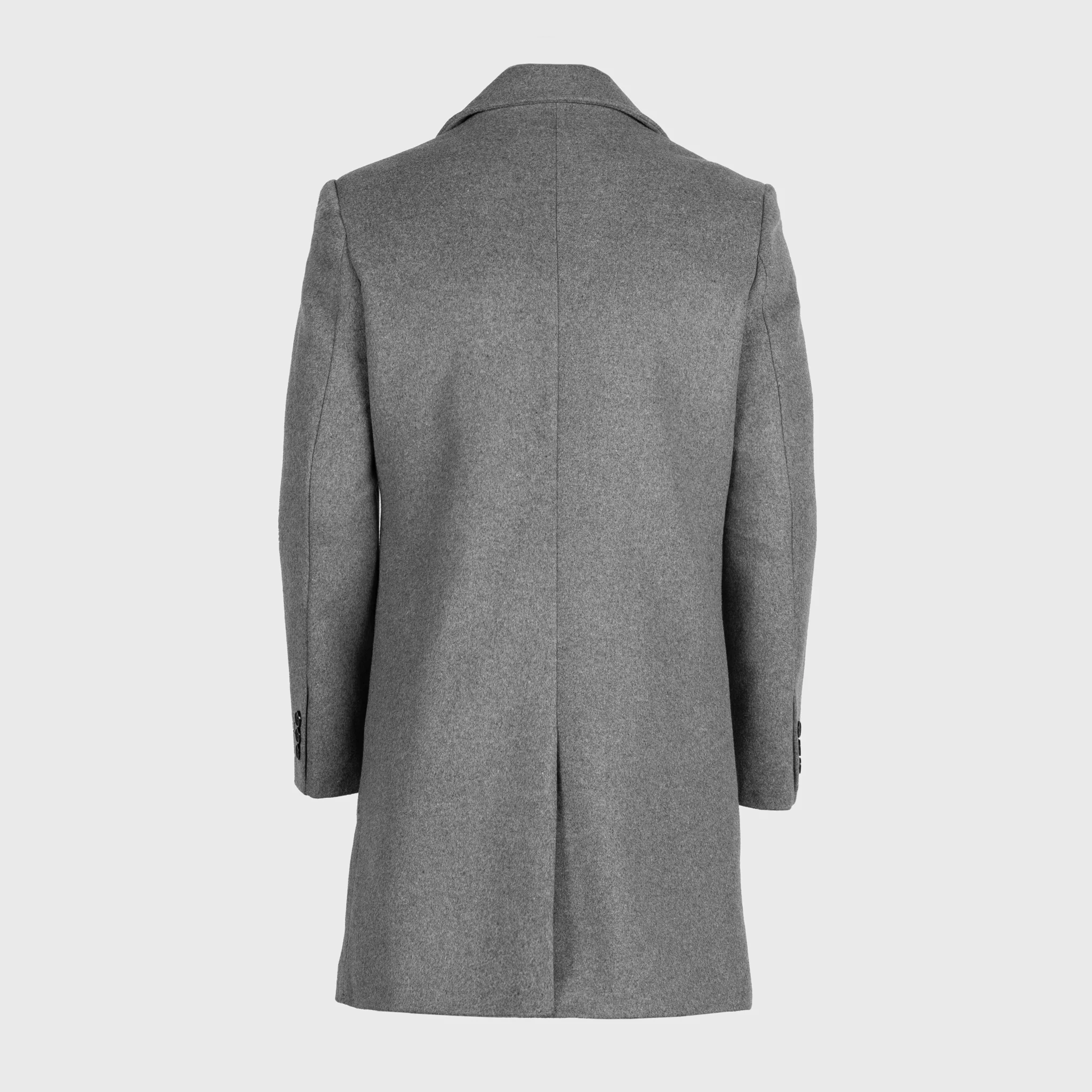 Wool Coat, Grey - Image 3