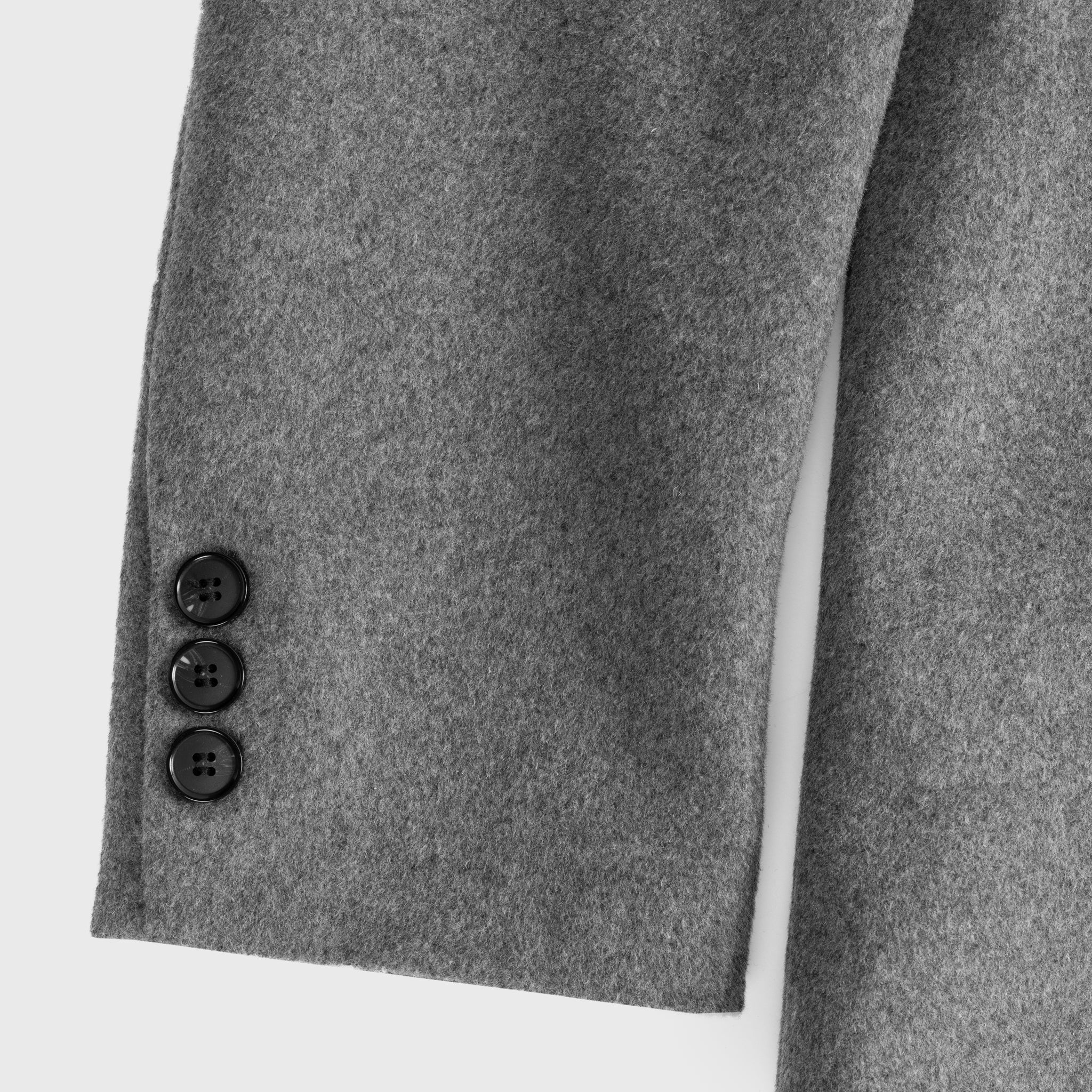 Wool Coat, Grey - Image 6