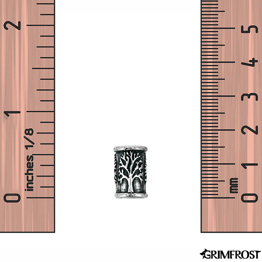 Yggdrasil Beard Ring, Silver - Image 3