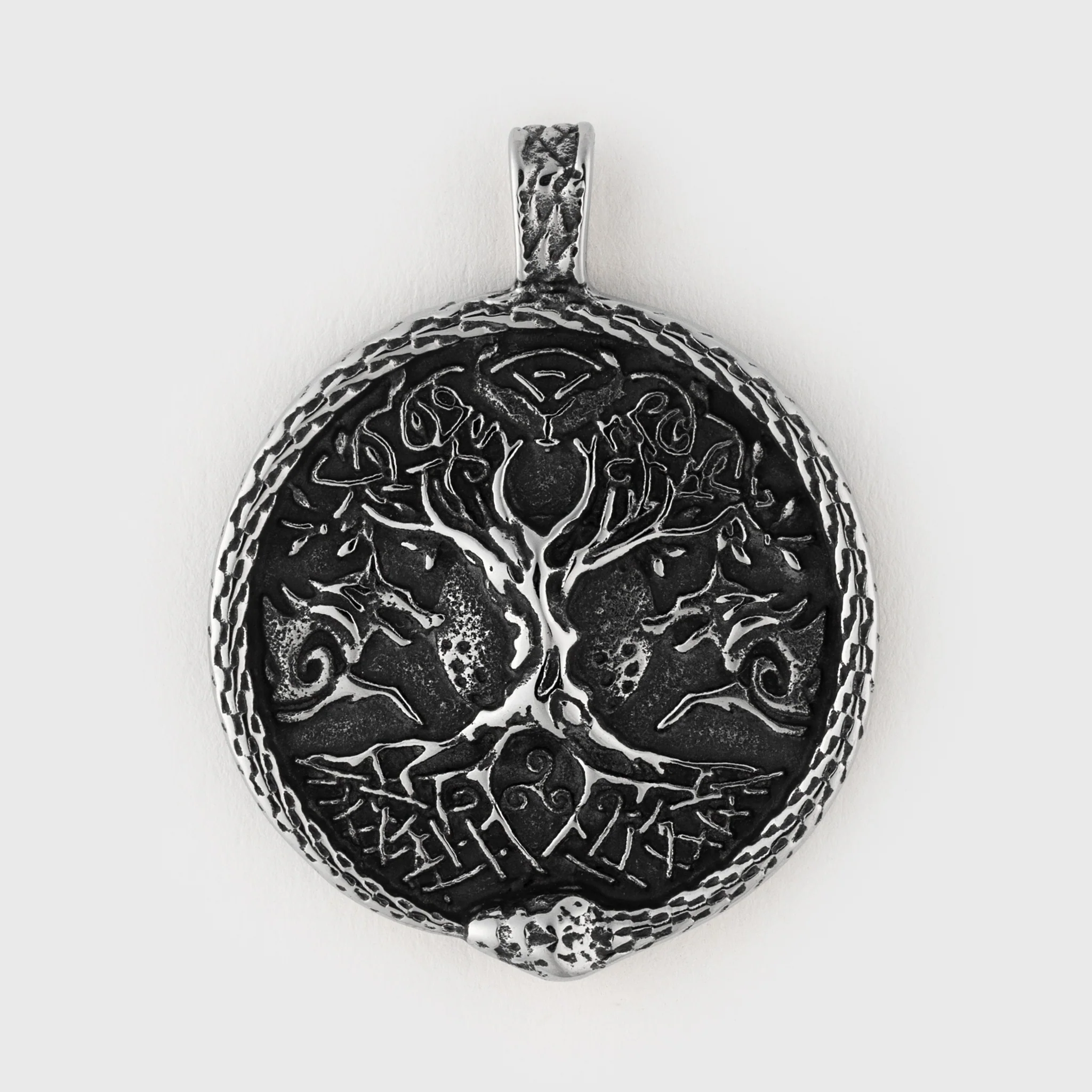 Yggdrasil Pendant, Stainless Steel - Image 2