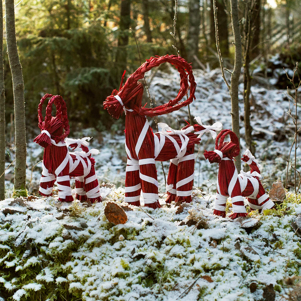 Yule Goat Set, Red